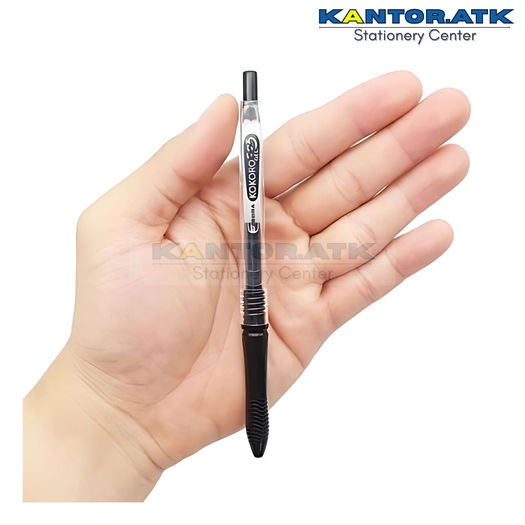 

D3W! (12PCS) KOKORO Pulpen Gel 0.5mm Hitam ZEBRA
