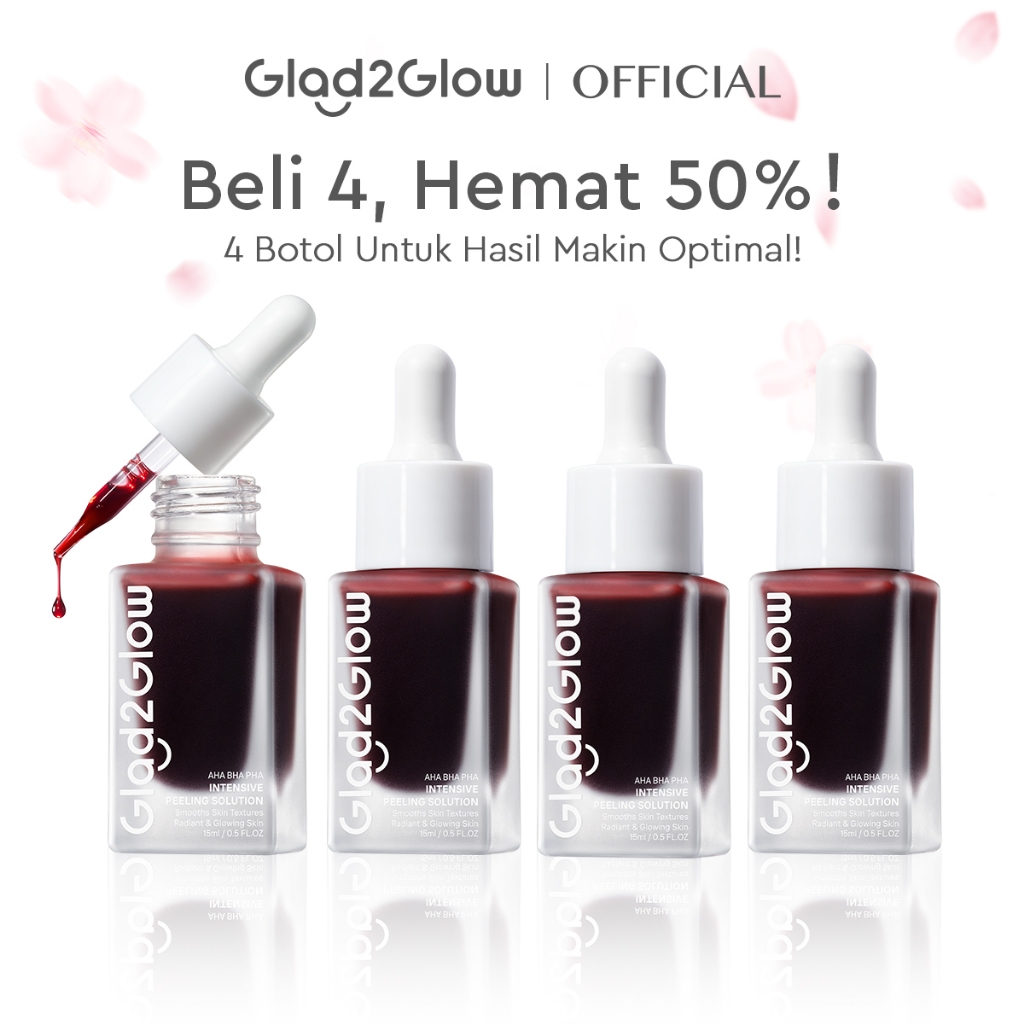 [Hemat 4PCS] Glad2Glow Serum Series - Brightening Mencerahkan Mengurangi Flek Menghaluskan Kulit Mer