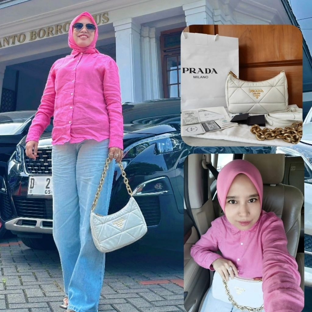 PRELOVED 2023 PRADA SYSTEM NAPPA PATCHWORK SHOULDER BAG