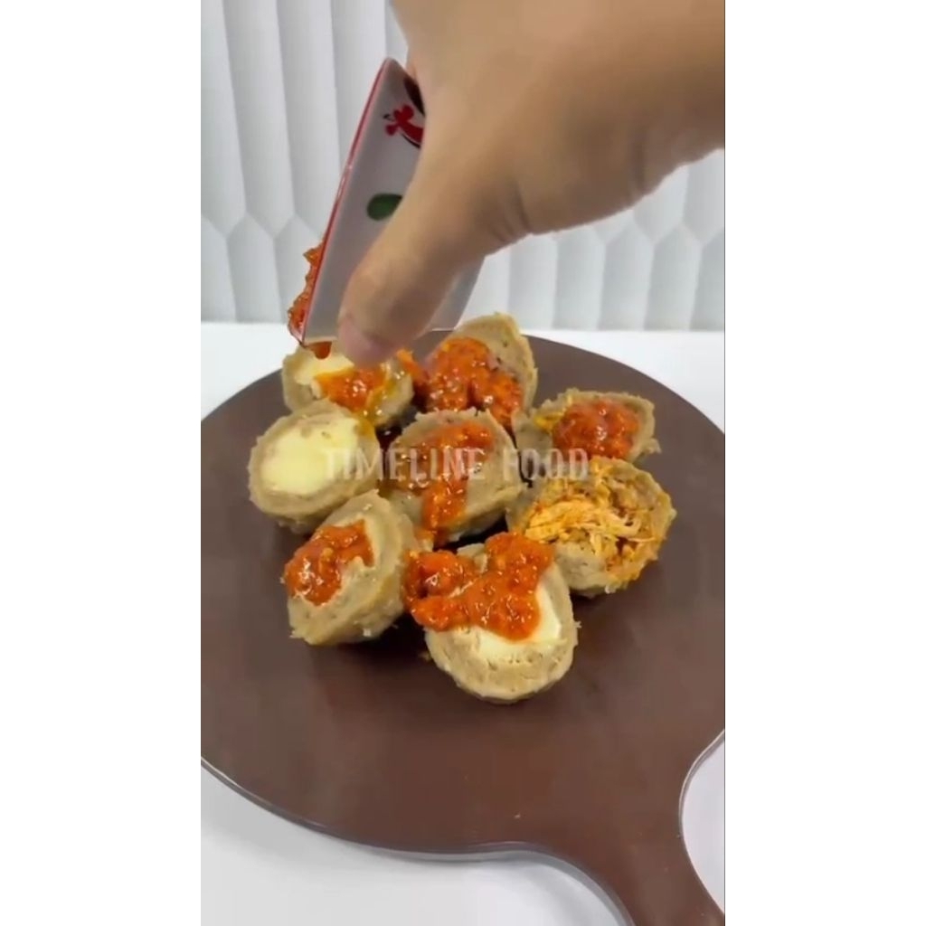 

baso mercon mozarela campur