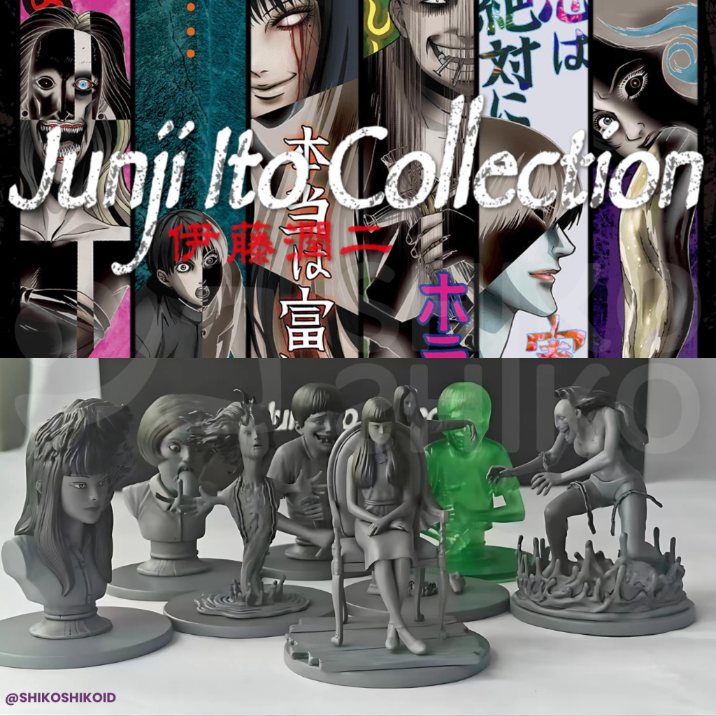 BBFito Blind Box Figure Junji Ito Series Action Figur Mistery Box Random Kejutan Mainan Kotak Terkut