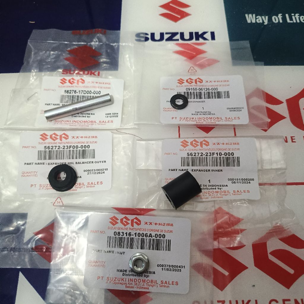 SATU SET KARET BOSH DAN BAUT JALU STANG
SUZUKI SATRIA FU 150
ORIGINAL SGP