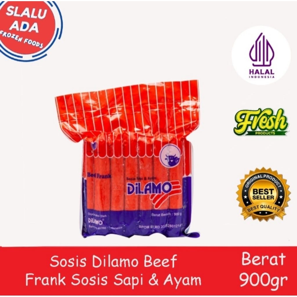

dilamo sosis beef frank 900gr sosis sapi dan ayam