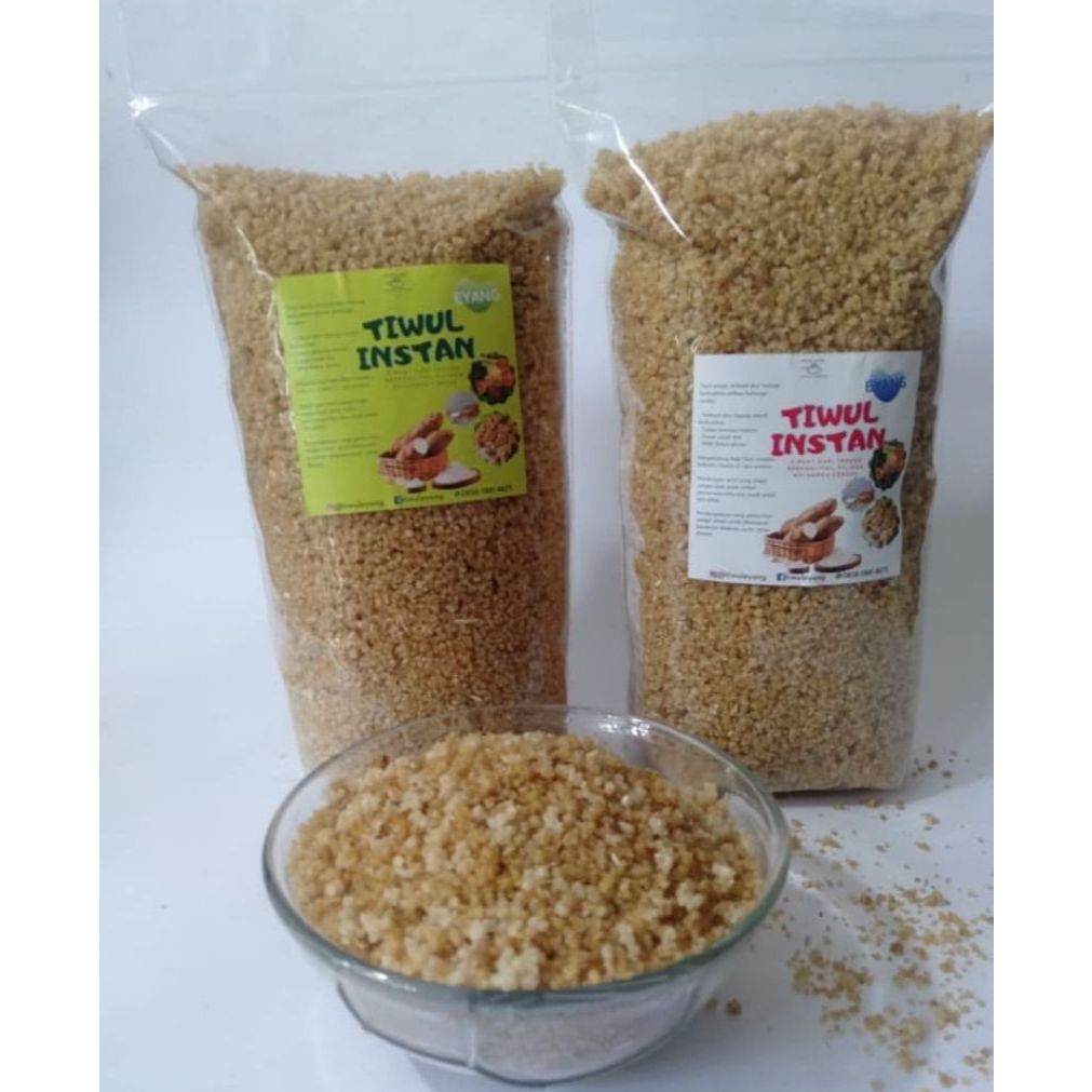 

TIWUL INSTAN, Tiwul Instan Putih (Makanan Pokok Pengganti Nasi Dengan Kandungan Glukosa Yang Rendah
