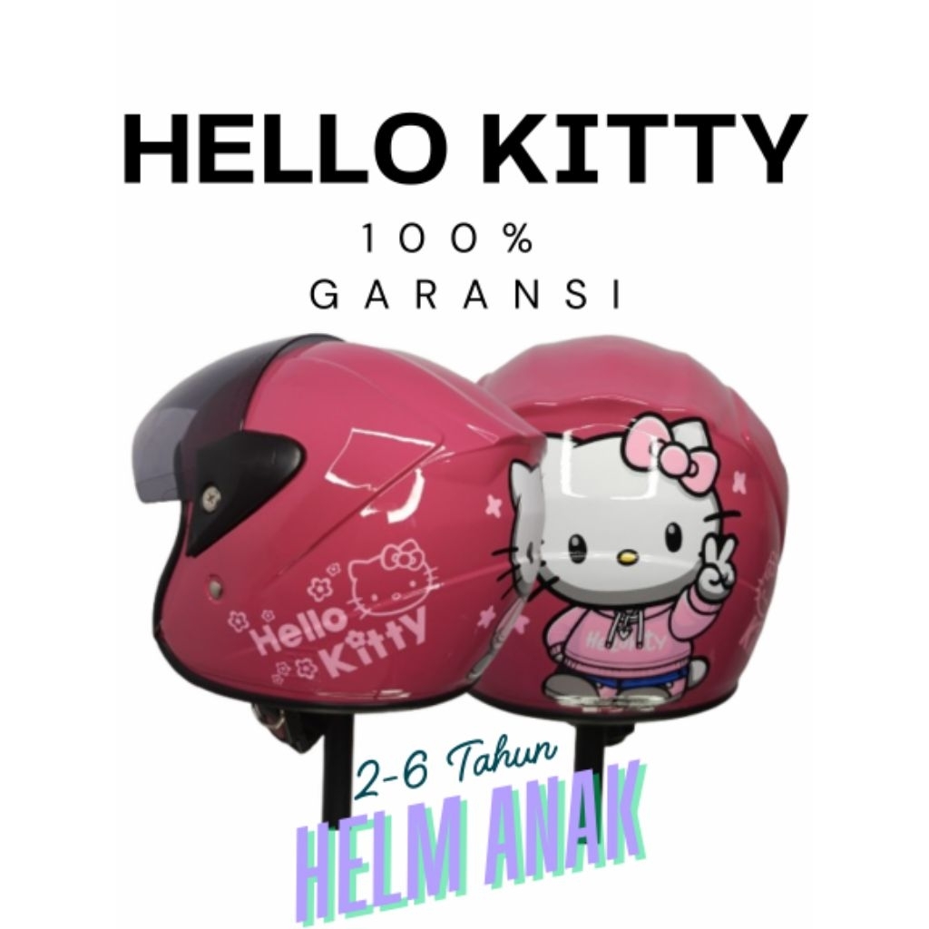Helm Anak TK Perempuan Laki-laki Usia 2-5 Tahun Keren Original