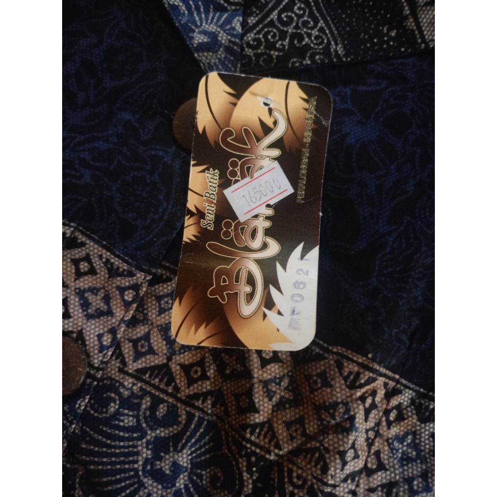 batik wanita warna biru dongker