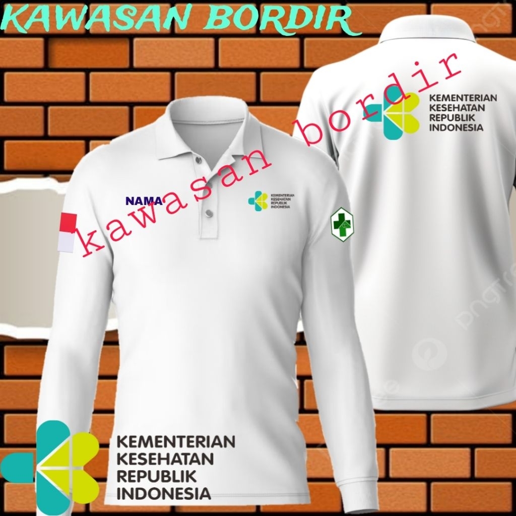 Terbaru polo shirt Kemenkes kaos Kemenkes baju Kemenkes seragam Kemenkes baju puskesmas kaos puskesm