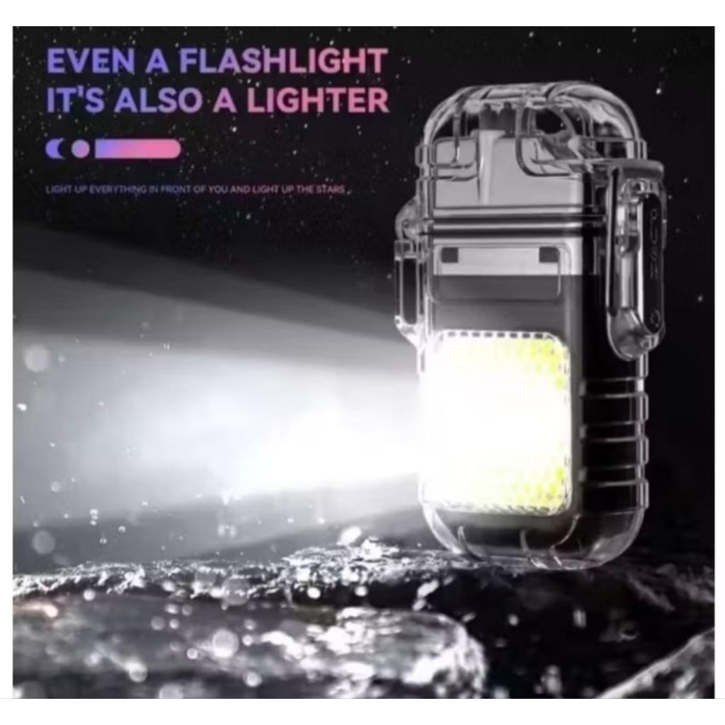 Korek Api Elektrik plasma Lampu Senter mini