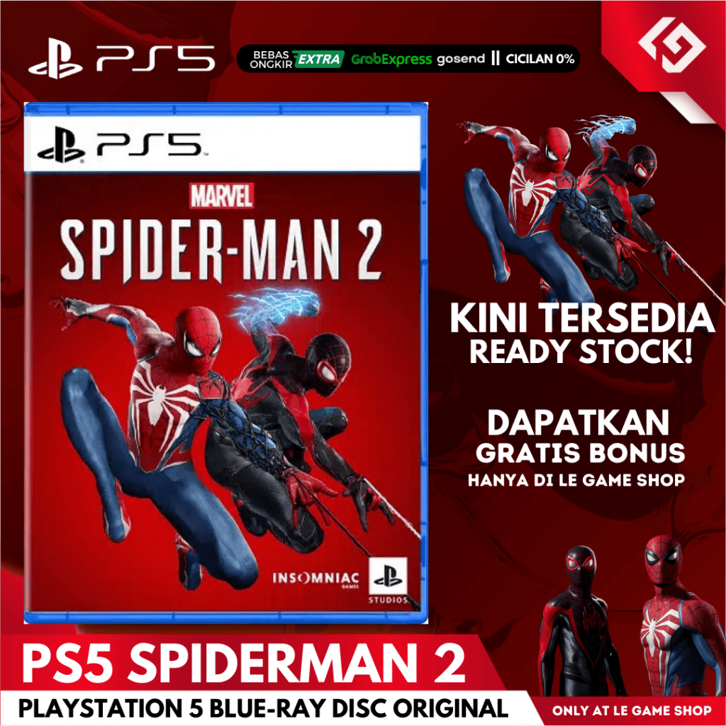 PS5 Marvel Spiderman 2 Kaset BD PS 5 Original Sony