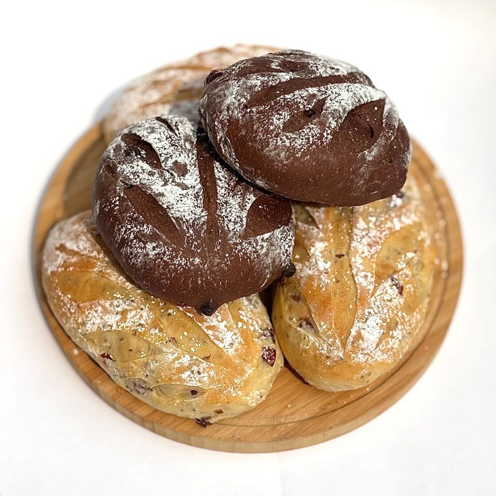 

Cranberry Cream Cheese 100% Soft Sourdough With Chia seed Tinggi Serat dan Rendah Gula