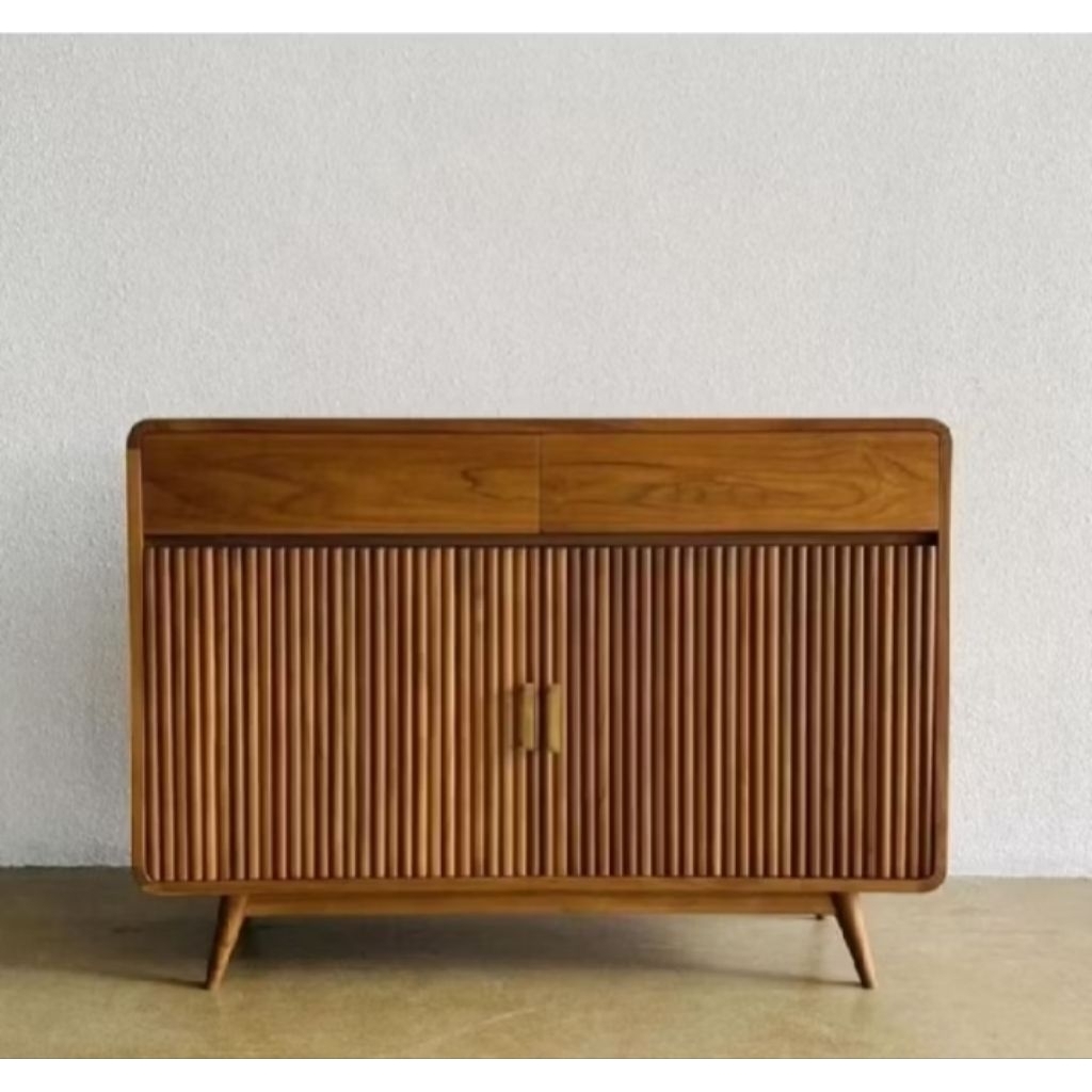 Kabinet TV Minimalis Kayu Jati Buffet TV Kayu Jati
