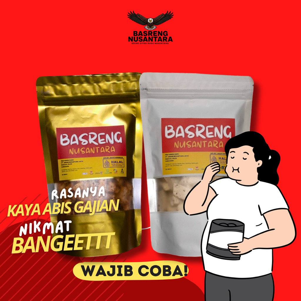 

Basreng Nusantara/Baso Goreng/Cemilan/Original/Daun jeurk