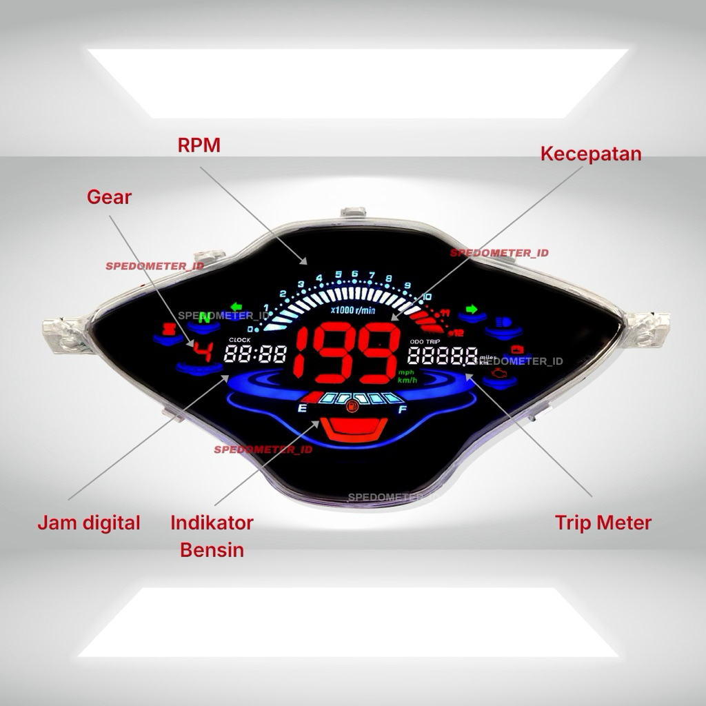 Spedometer Supra X 125 Helm in / Speedometer Digital Supra X Helm in / Spidometer Digital Supra X He