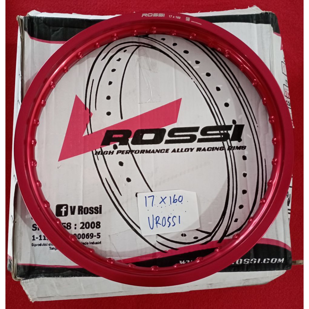 Lingkar 17 160 Red! velg jari jari Veleg motor original vrossi  Supra absolut blade shogun smash Sat