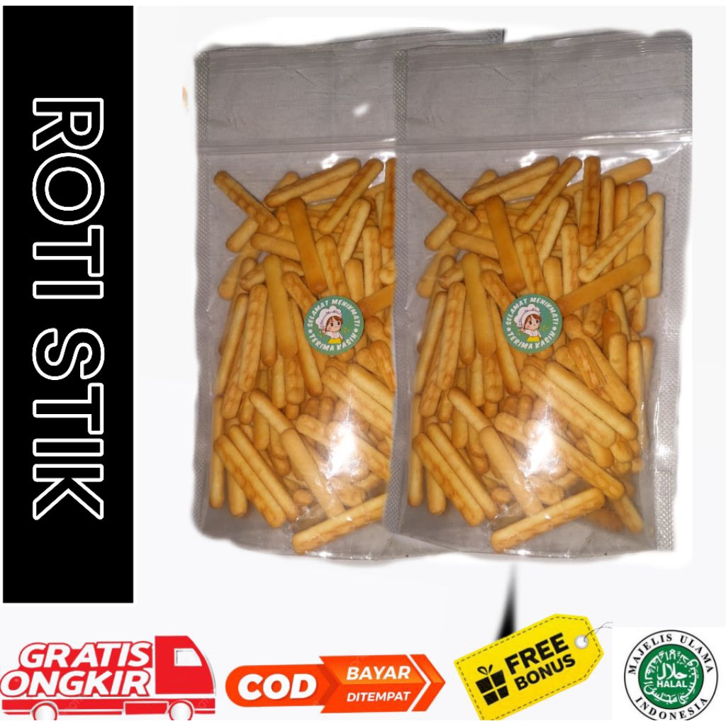 

COD 1kg Kue Biskuit Stick Jari Ayam Cemilan Enak