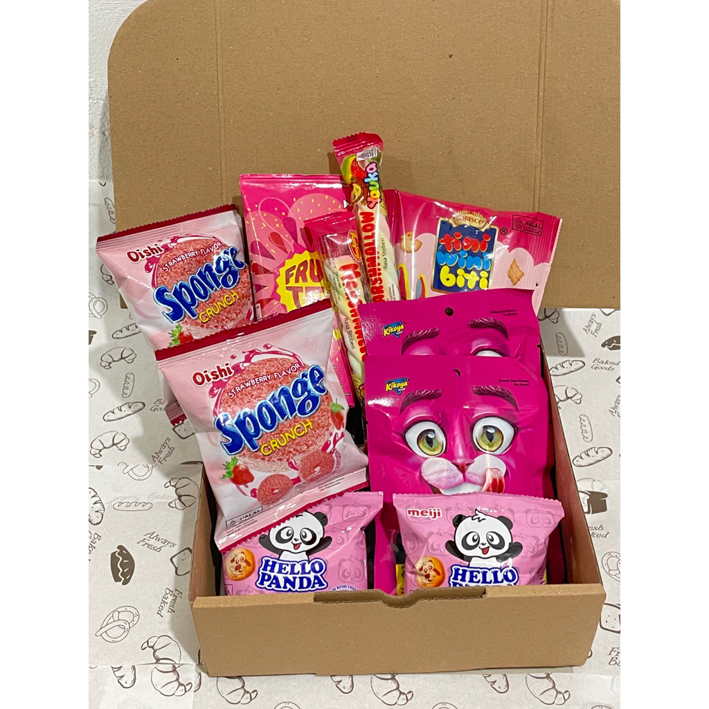 

SNACK BOX PINK 10 ITEM