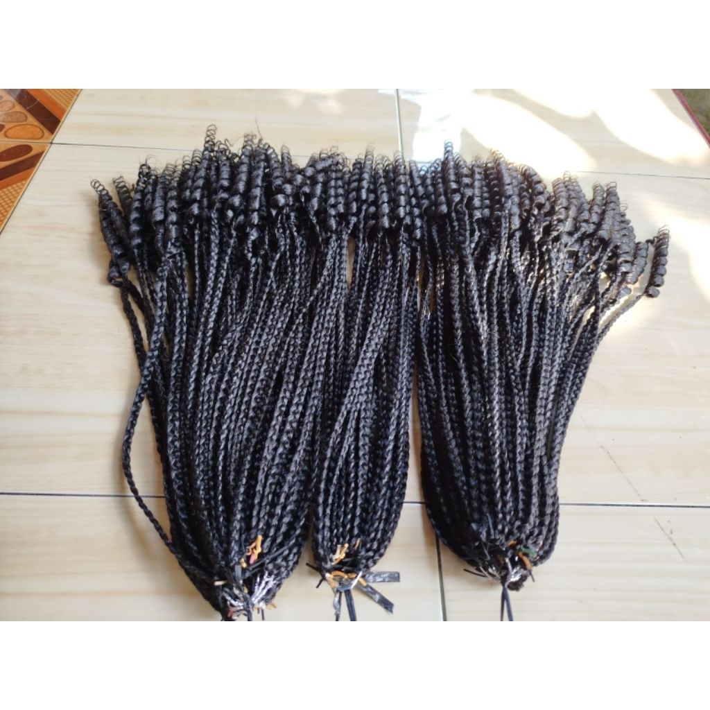 RAMBUT SAMBUNG ikal CERLI HITAM LEKAT ikat ISI 12 HELAY