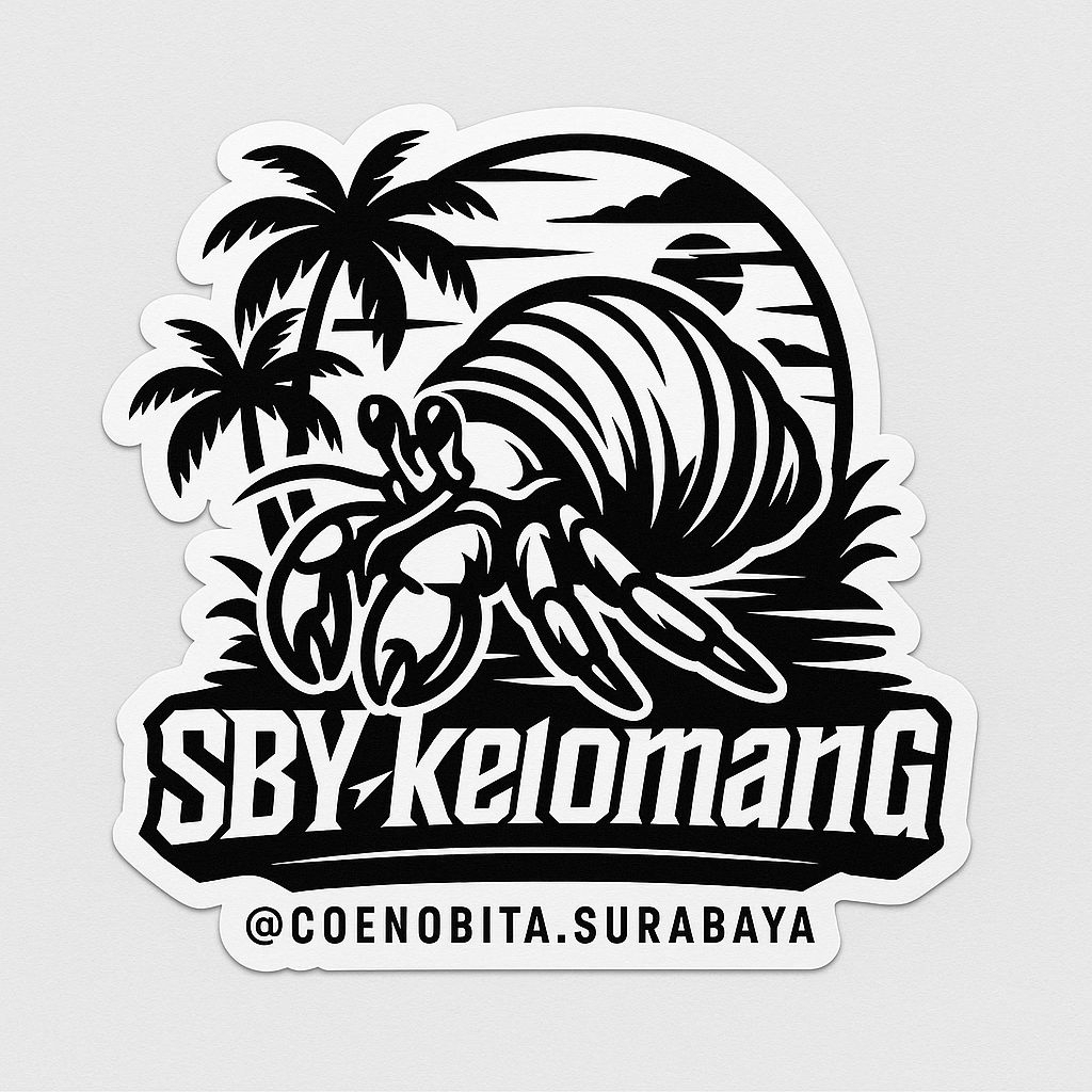 

STIKER HERMITCRAB HITAM PUTIH