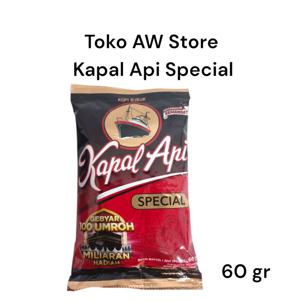 

Kopi Kapal Api Kopi Bubuk 60 gram l Minuman Kopi Sachet