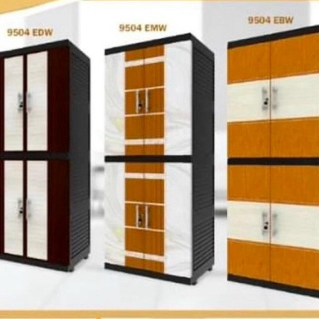 Lemari plastik naiba tanpa kaca
