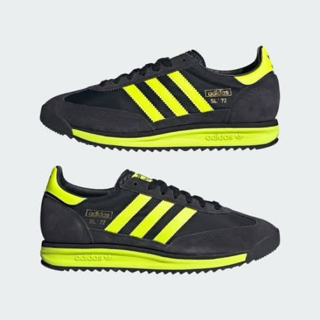 Adidas SL72 RS Shoes Black Yellow