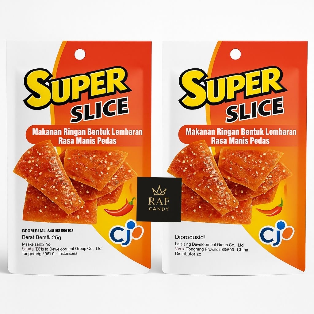 

SUPER SLICE Rasa Pedas Manis Bentuk Lembaran 30 Pcs