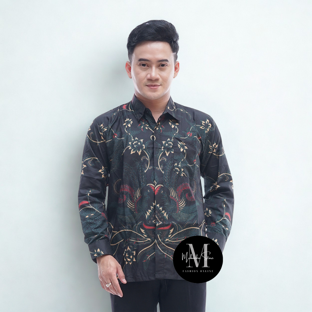 Bstik Cowok Lengan Panjang Terbaru 2026 Bju Hemeja Batij Baju Batik Pria Ukuran S M L Xl Xxl Pkaian 