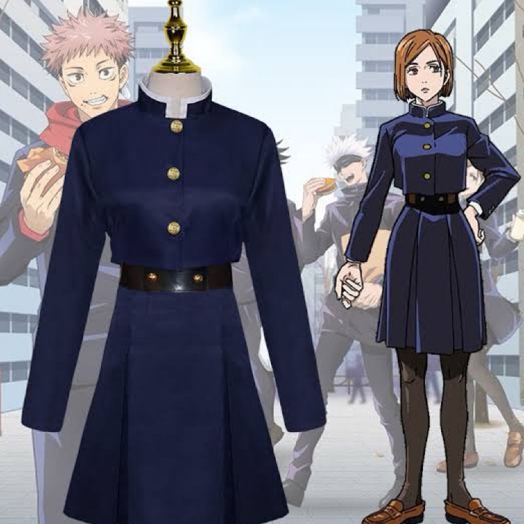 KODE K62I Kostum Nobara Kugisaki Jujutsu Kaisen Gakuran SXXL