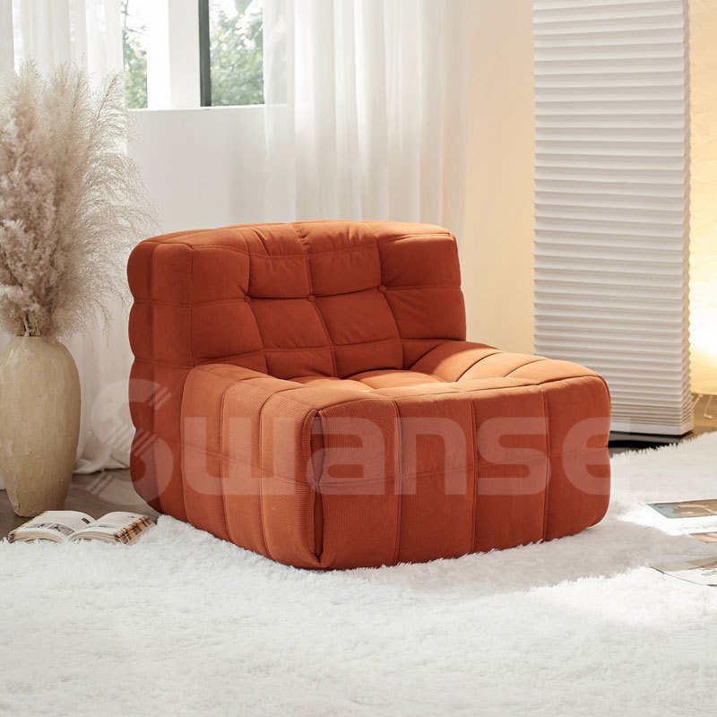 Sofa Waffle/Sofa Kasual/Sofa Ruang Tamu/Sofa Kamar Tidur/Sofa Tunggal/Sofabed Minimalis Nyaman