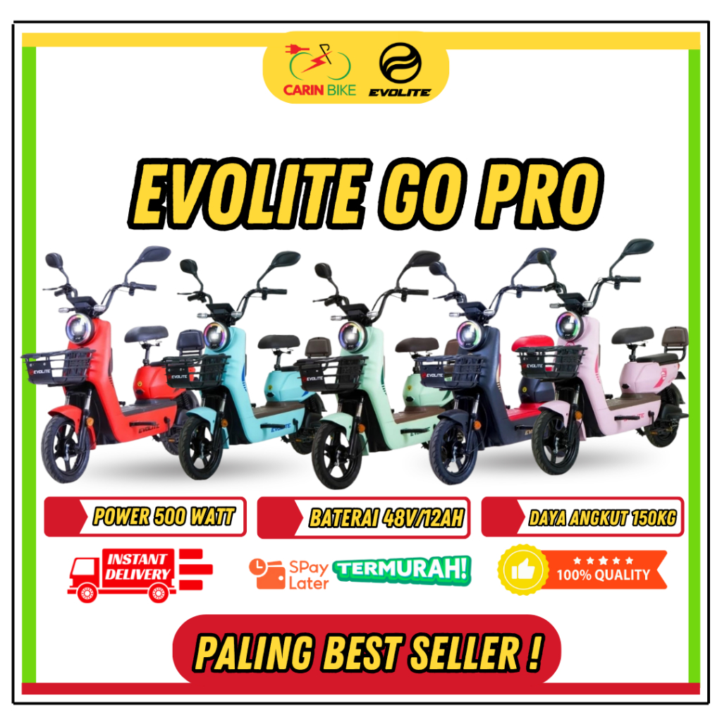 [ LUAR SAMARINDA ] SEPEDA LISTRIK EVOLITE GO PRO (BY SUNRACE)