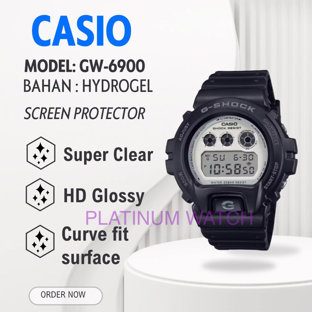 ANTIGORES JAM TANGAN CASIO GW-6900 GW 6900 GW6900 SCREEN PROTECTOR HYDROGEL