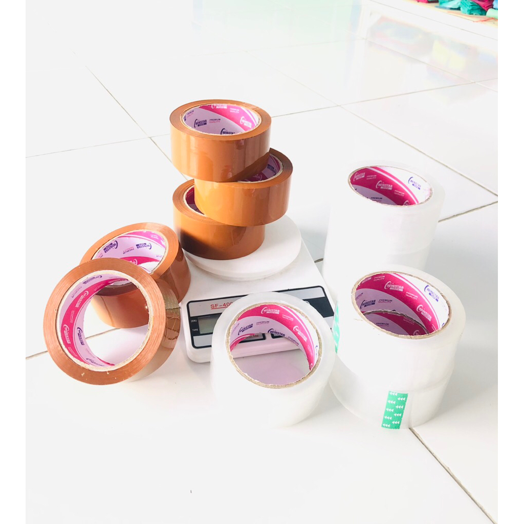 

Lakban Bening & Coklat 48mm x 90 yard (2 INCH X 90 YARD) per 1pcs