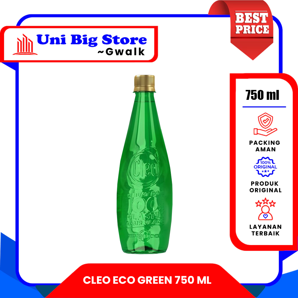 

CLEO AIR MURNI ECO GREEN BOTOL HIJAU - 750 ml