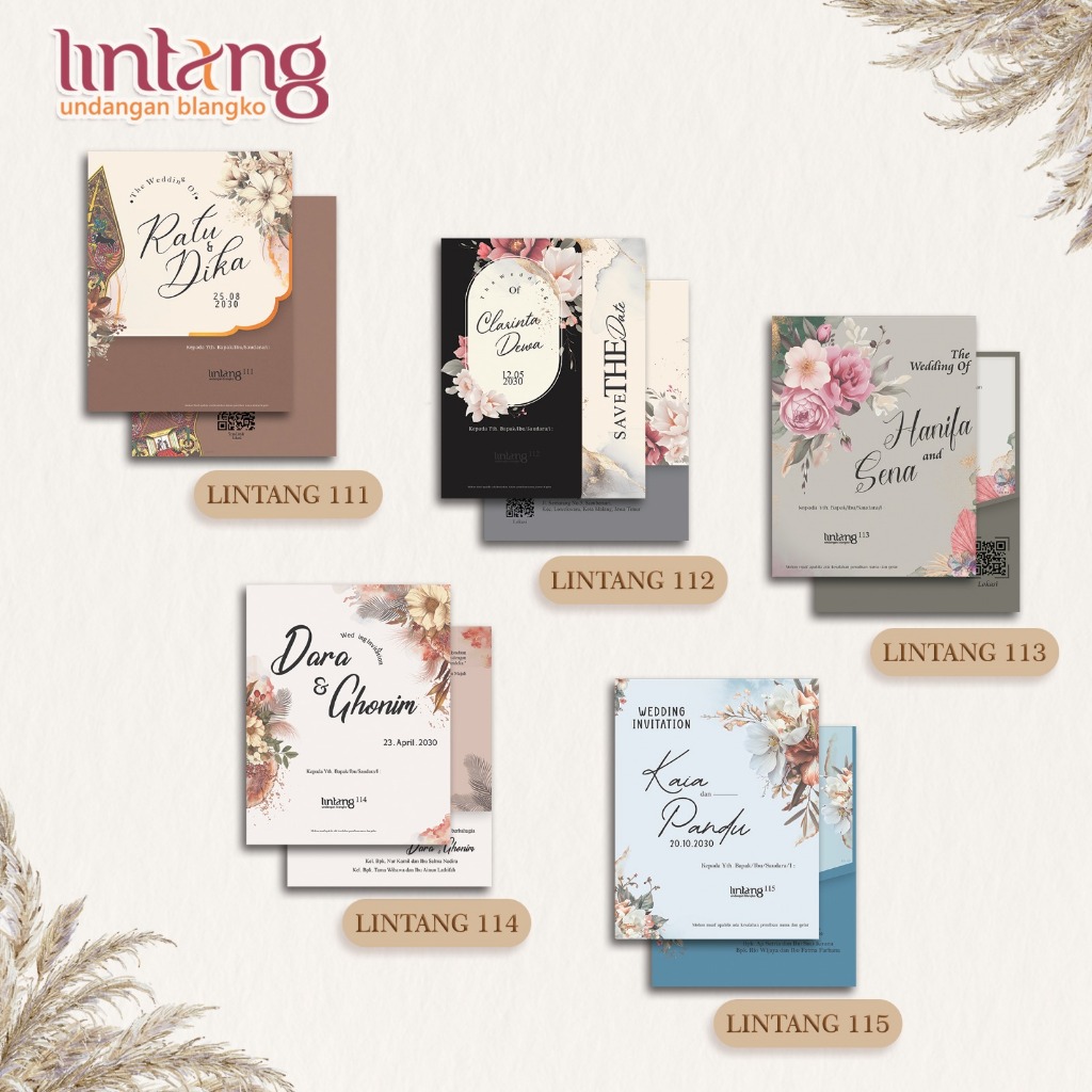 KATALOG BLANGKO UNDANGAN LINTANG 111-115