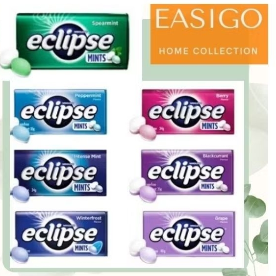 

ECLIPSE MINTS TINS CANDY 35 GR SUGAR FREE ( PERMEN MINT)