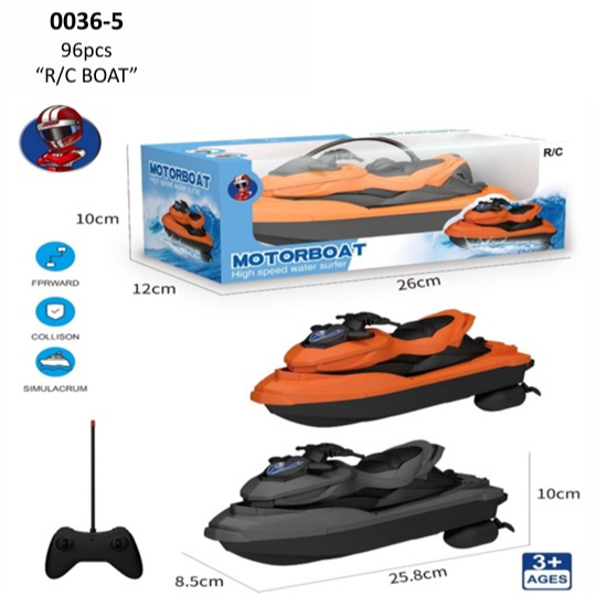 Mainan Anak Mainan Kapal Remot_Kapal Boat Remot kapal R/C Speed Boat Jet Ski Moto Boat