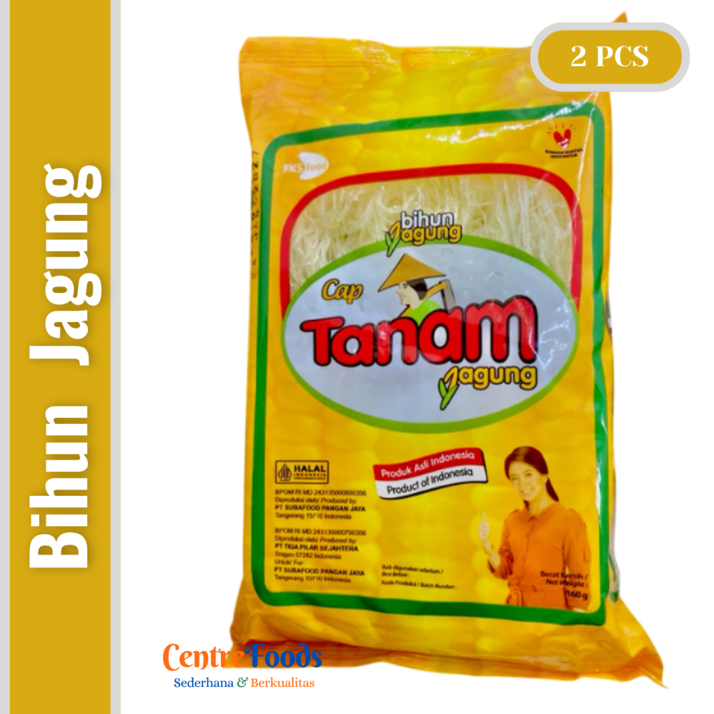 

Bihun Jagung - CAP TANAM JAGUNG | isi 2 Keping - 160gr [ Harga Per BKS ]