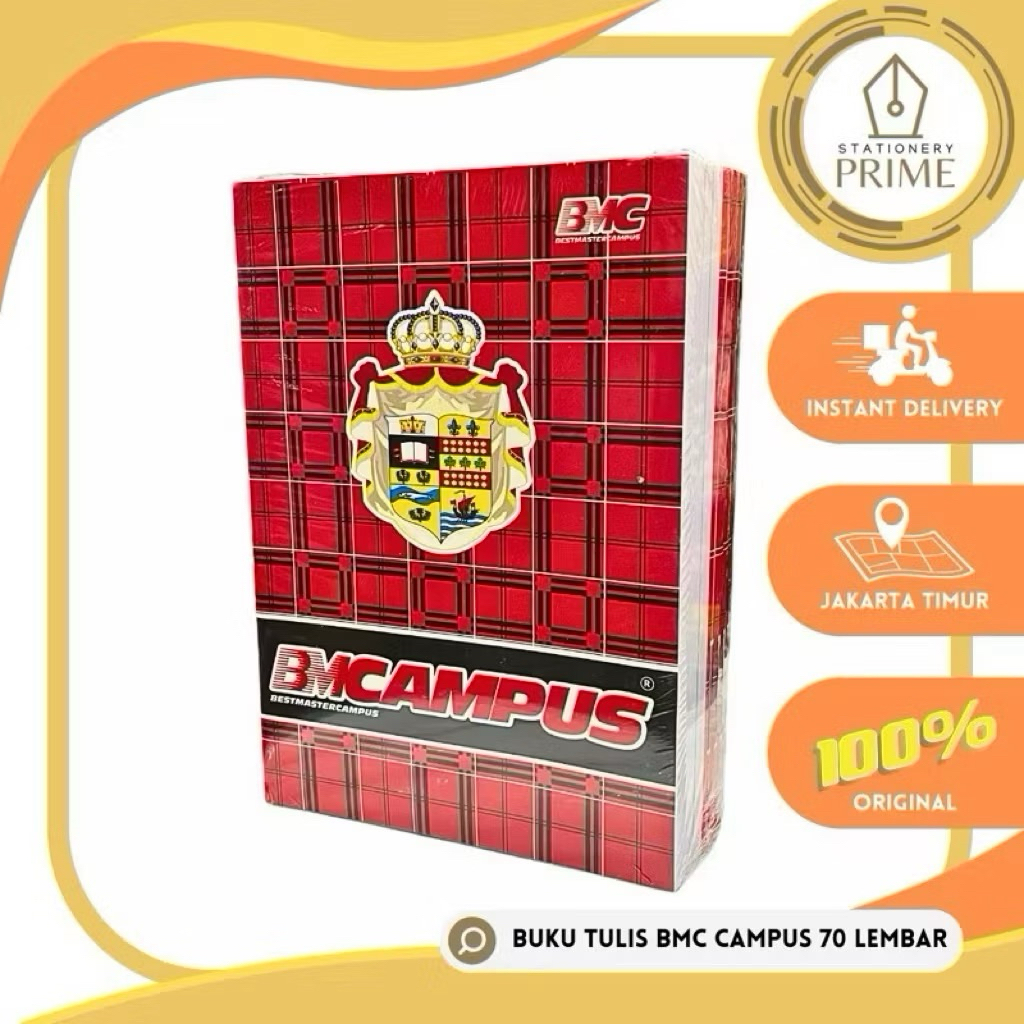

Buku Tulis BMB / BMC Campus 70 Lembar ( 1 Pack Isi 10 Buku )