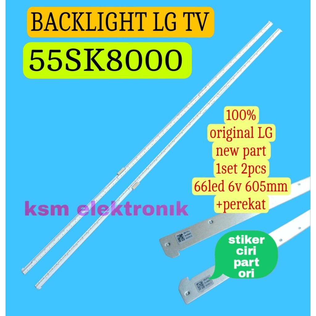 LAMPU LED BACKLIGHT BL TV LG 55sk8000 55SK8000PTP 55SK8000PUA 55SK8000PLB ORIGINAL