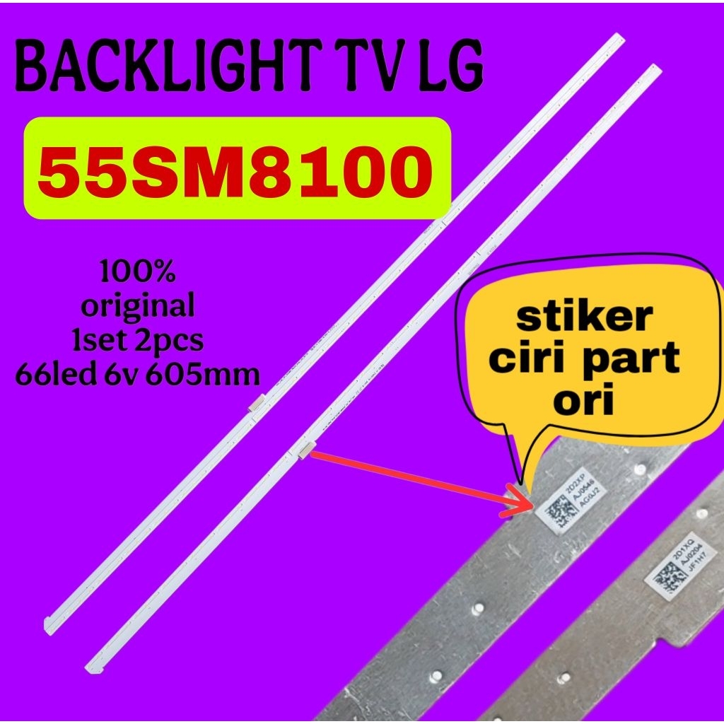 LAMPU LED BL BACKLIGHT TV LG 55SM8100 55SM 55SM8100PTA ORIGINAL