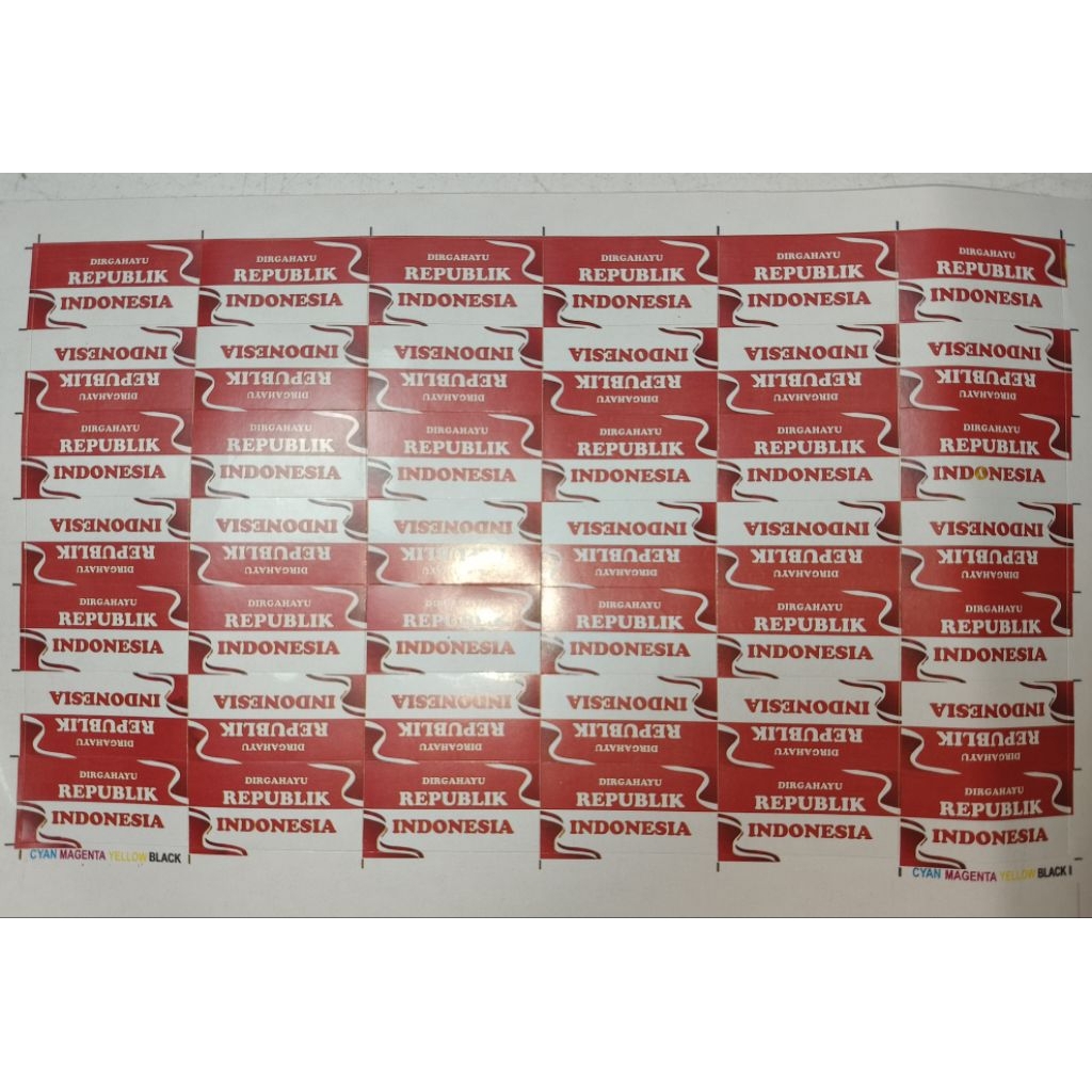 

2,400 PCS/100 LEMBAR STIKER PIPI Dirgahayu Republik Indonesia