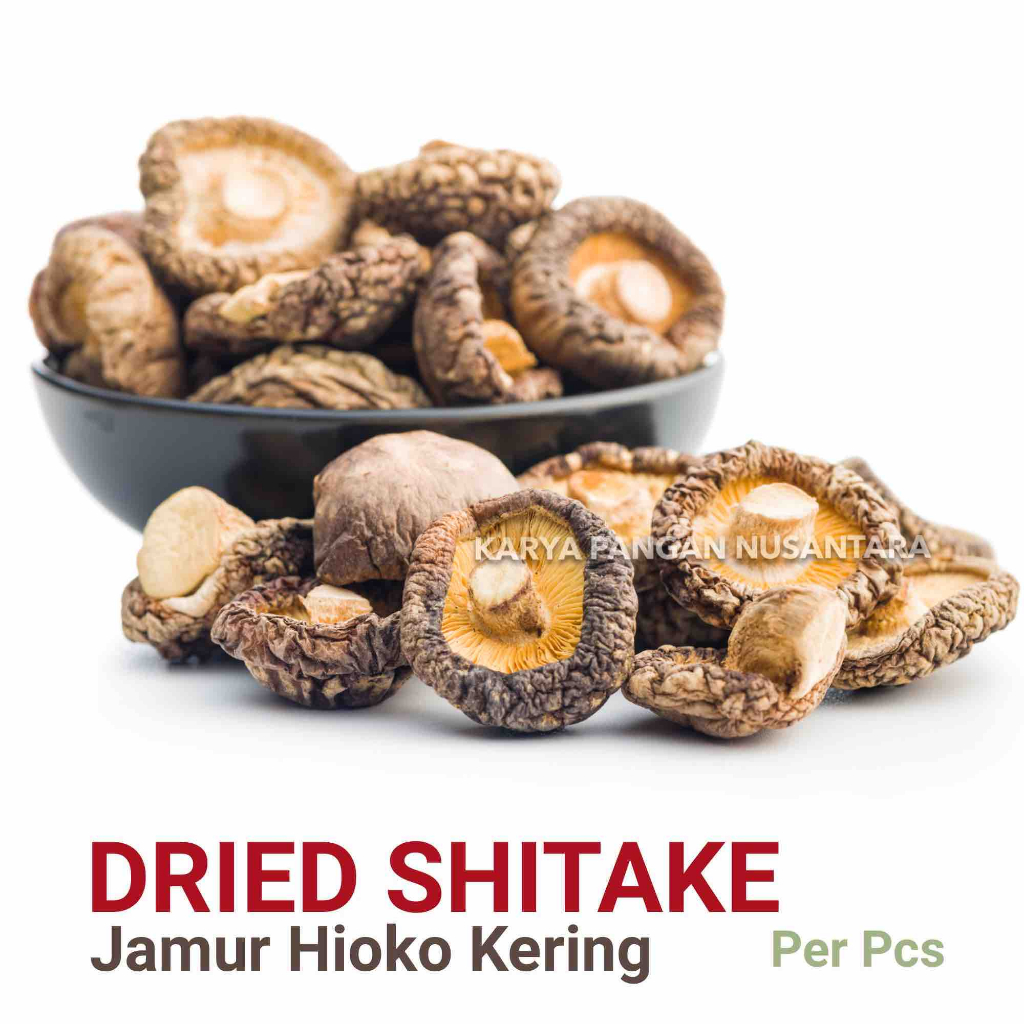 

JAMUR SHITAKE KERING DRIED SHITAKE MUSHROOM JAMUR HIOKO KERING UKURAN BESAR PER PCS