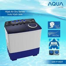 <kse> MESIN CUCI DUA TABUNG AQUA HIJAB MODE QW-P1250T/QW-P1260T/QW-P1450T/QW-P1460T/ 12KG/14KG
