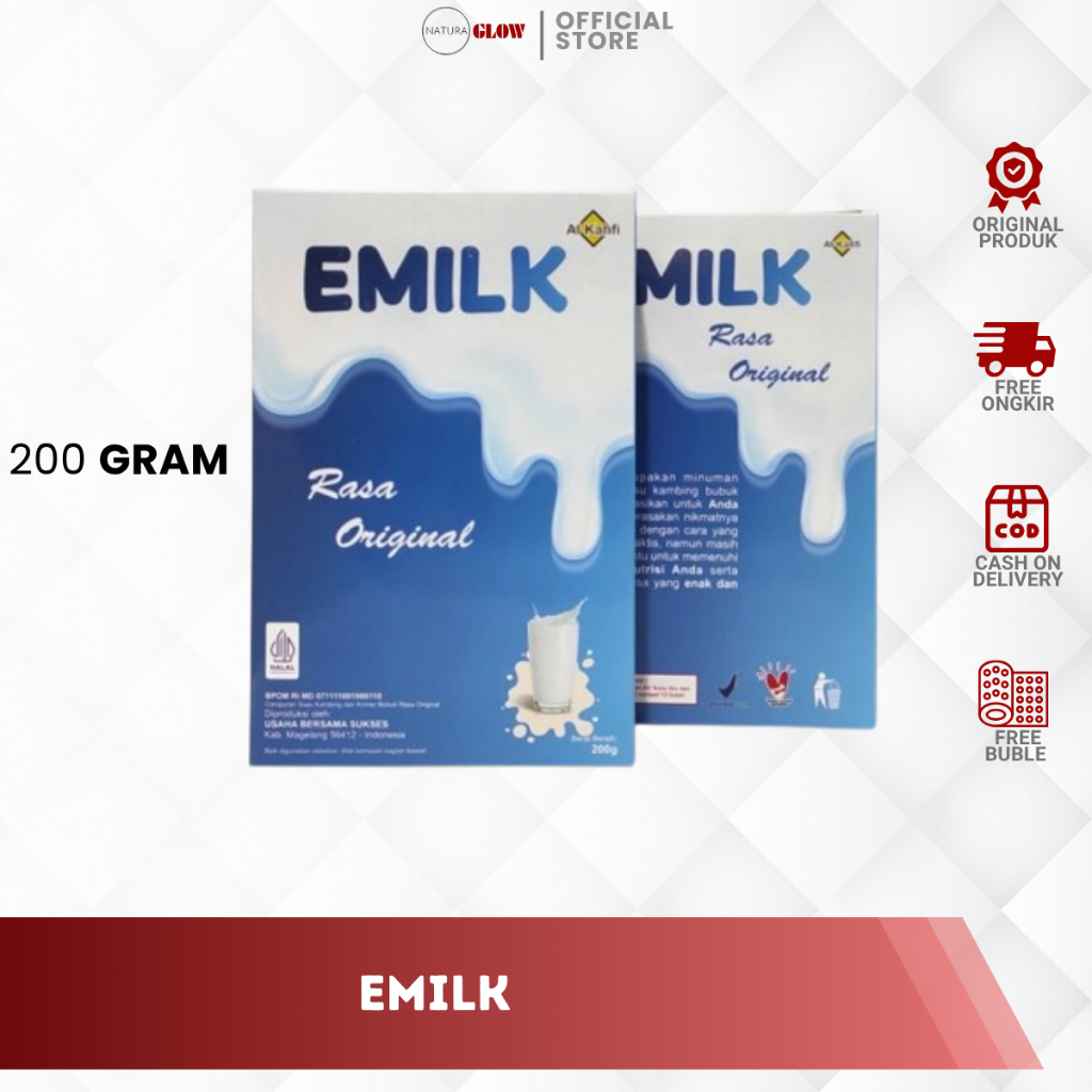 

EMILK SUSU KAMBING ETAWA BUBUK 200 GRAM RASA ORIGINAL – bantu atasi nyeri sendi | pernafasan | pencernaan | susu kambing etawa murni | langsung kirim | 100% original
