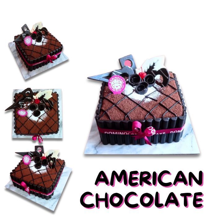 

Dominocake | American Chocolate | Kue Ulang Tahun