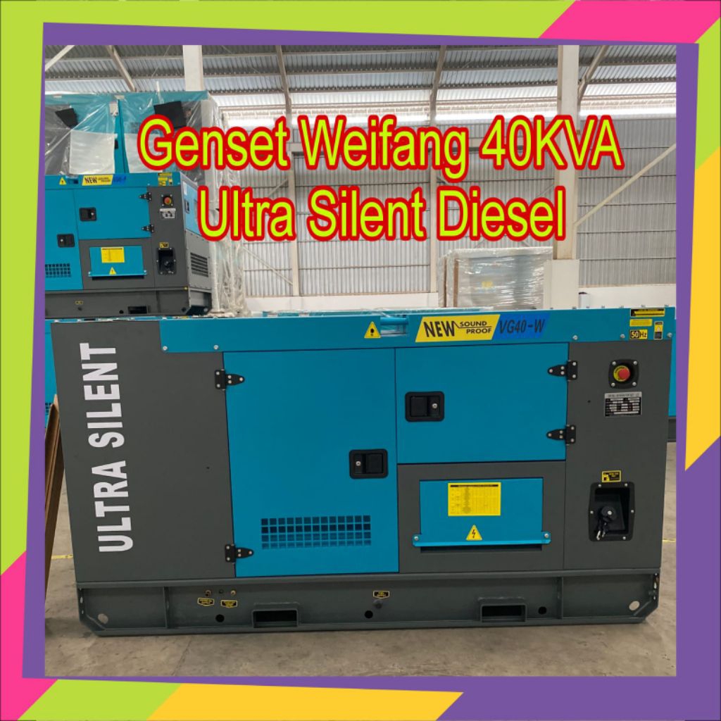 Genset 40KVA Weifang Ultra Silent