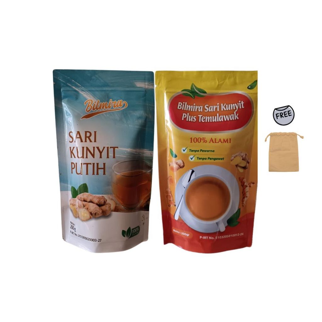 

BILMIRA Paket G Minuman Serbuk Sari Kunyit Putih & Sari Kunyit Plus Temulawak