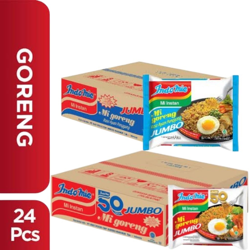 

Indomie Mi Goreng Jumbo 1 dus/24 Pcs