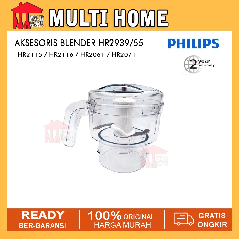 Philips HR2939 Chopper Penggiling Daging Meat Grinder Untuk Blender HR2115 / HR2116 / HR2061 / HR207