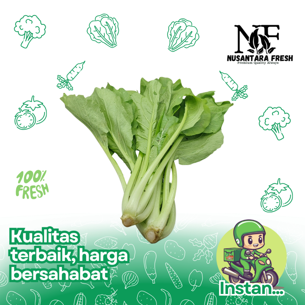 

Sawi Hijau Segar - 250gr / 500gr / 1kg Sayur Fresh Nusantara Solo